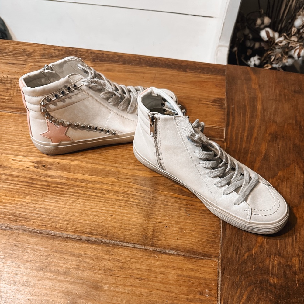 ShuShop Riri Hightop Sneaker Pearl - Picture 6 of 7